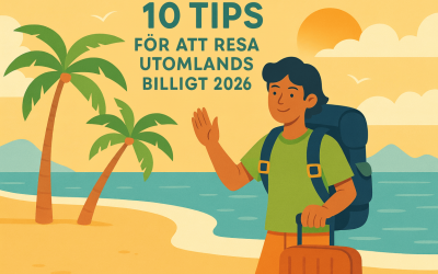 10 tips för att resa utomlands billigt 2026
