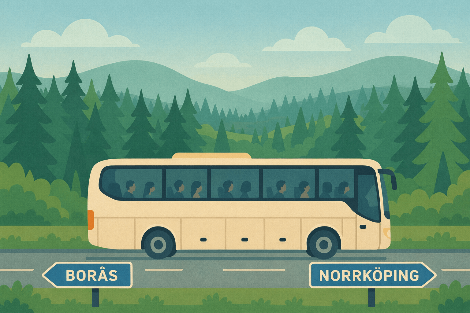 buss Borås Norrköping