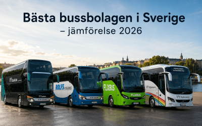 Bästa bussbolagen i Sverige – jämförelse 2026