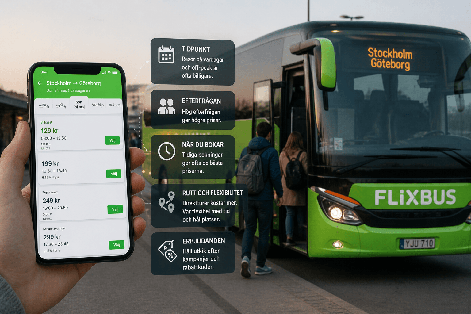 buss pris sverige
