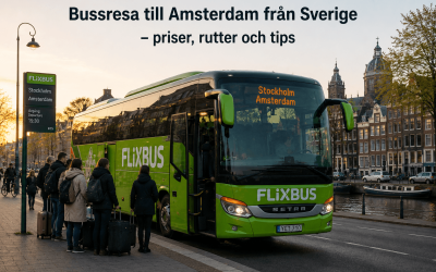 Bussresa till Amsterdam från Sverige – priser, rutter och tips