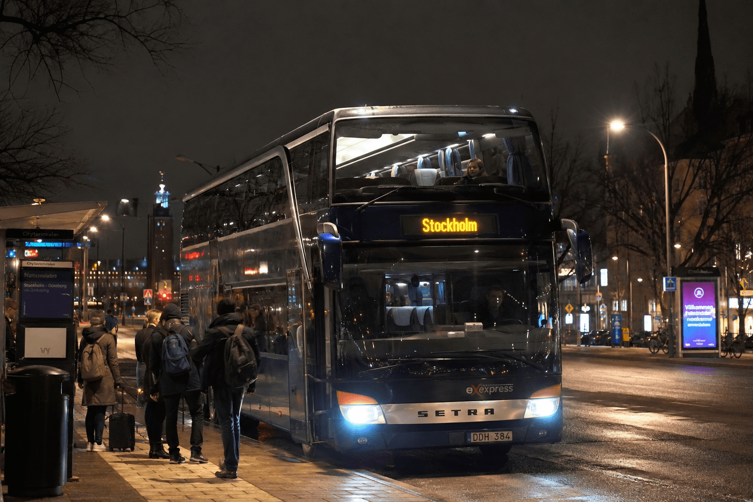 nattbuss sverige